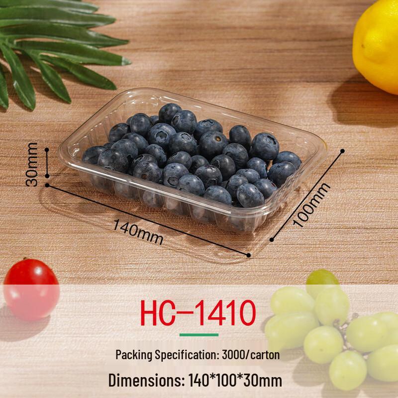 Zhishi Disposable Rectangular Plastic Food Trays (Lidless) Lidless Shallow Tray