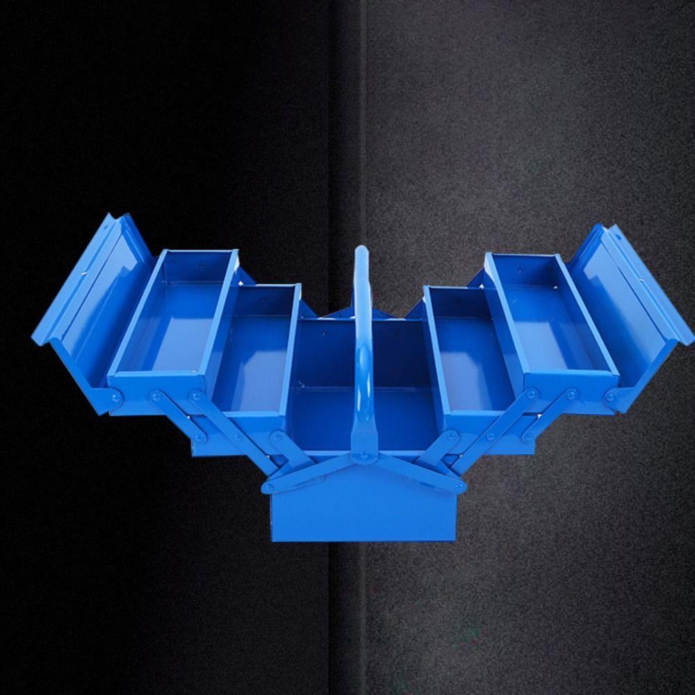 Metal Tool Box Large Storage Tools Box On-Board Storage Repair Chest  Electrician Repair