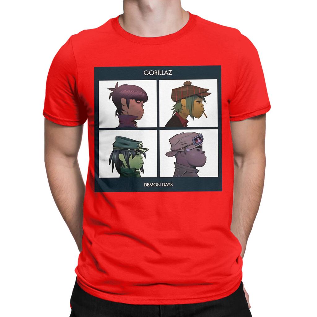 Twins Heads Novelty Graphic 100 Cotton Tshirt Gorillaz Tops Tees For Unisex