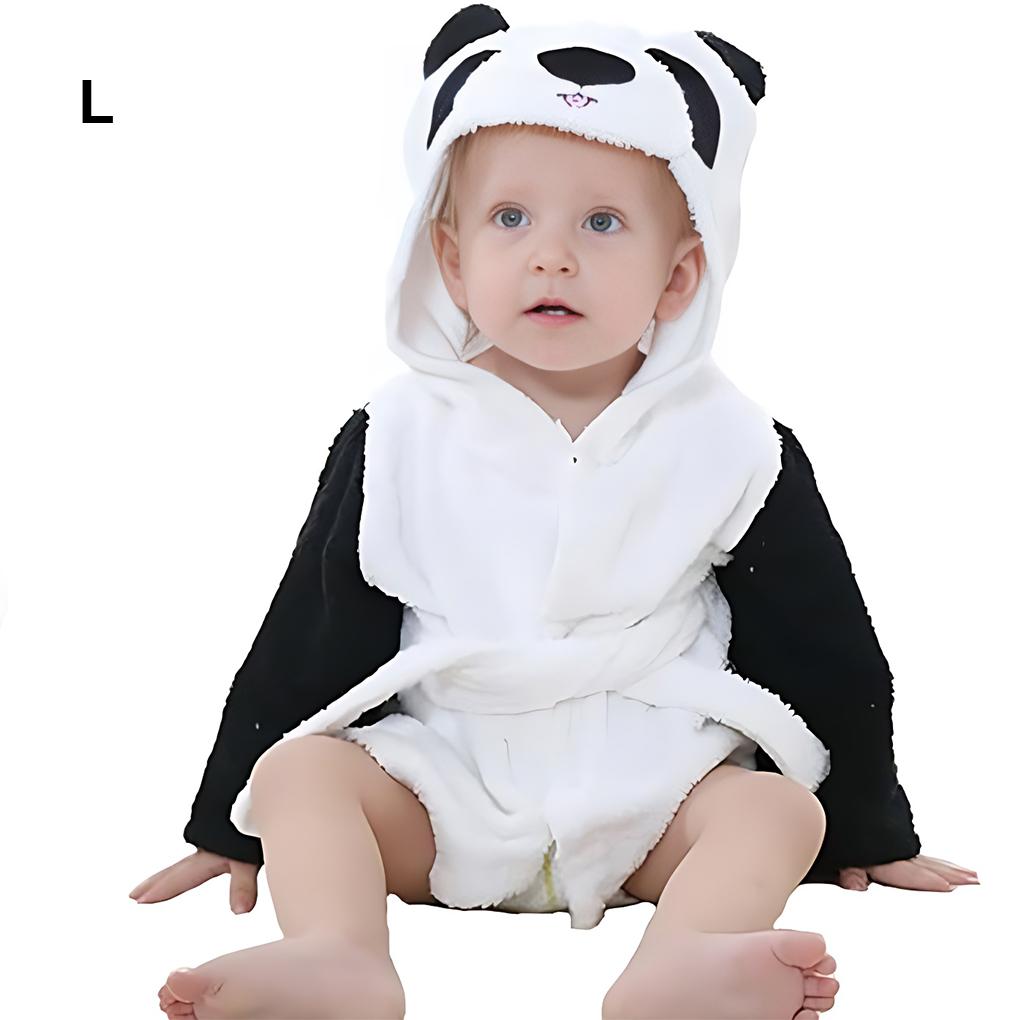 Soft And Comfortable To Wear Cotton Animal Hooded Dressing Gown Sleepwear For Little Ones Warm
