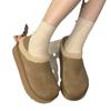 Fur Platform Women Snow Boots Suede Short Plush Designer Casual Flats Cotton Shoes 2025 Trend Warm Cozy Winter Botas De Mujer