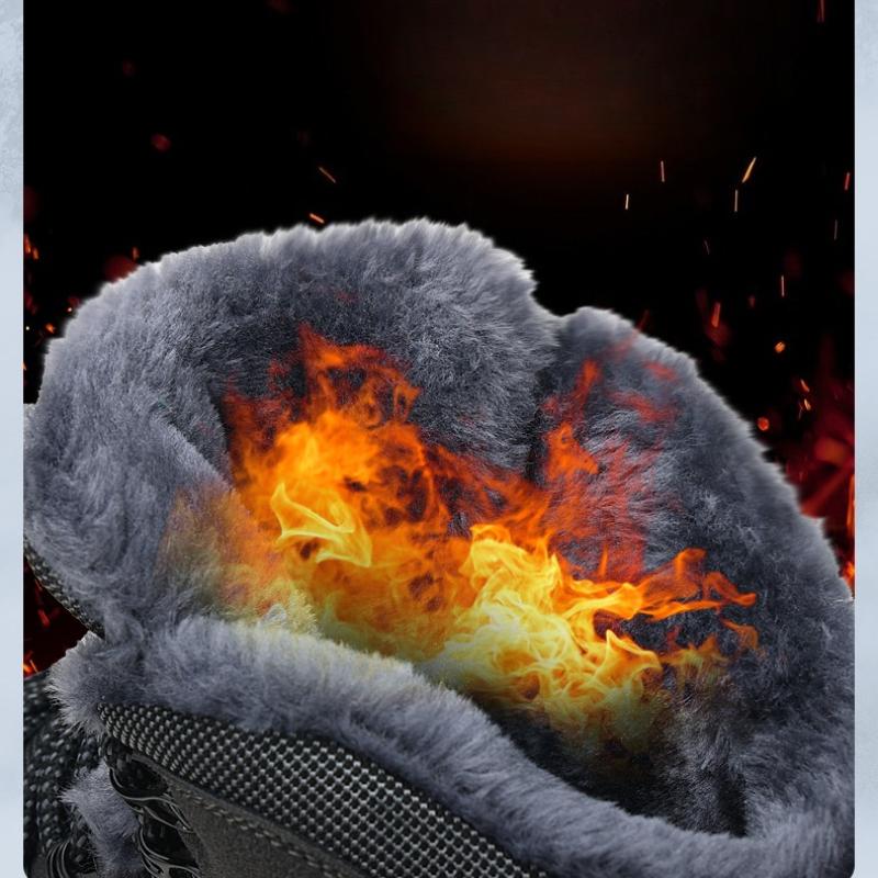 Bottes d'hiver imperméables pour hommes, bottines de neige de Style russe, grande taille 40 à 48