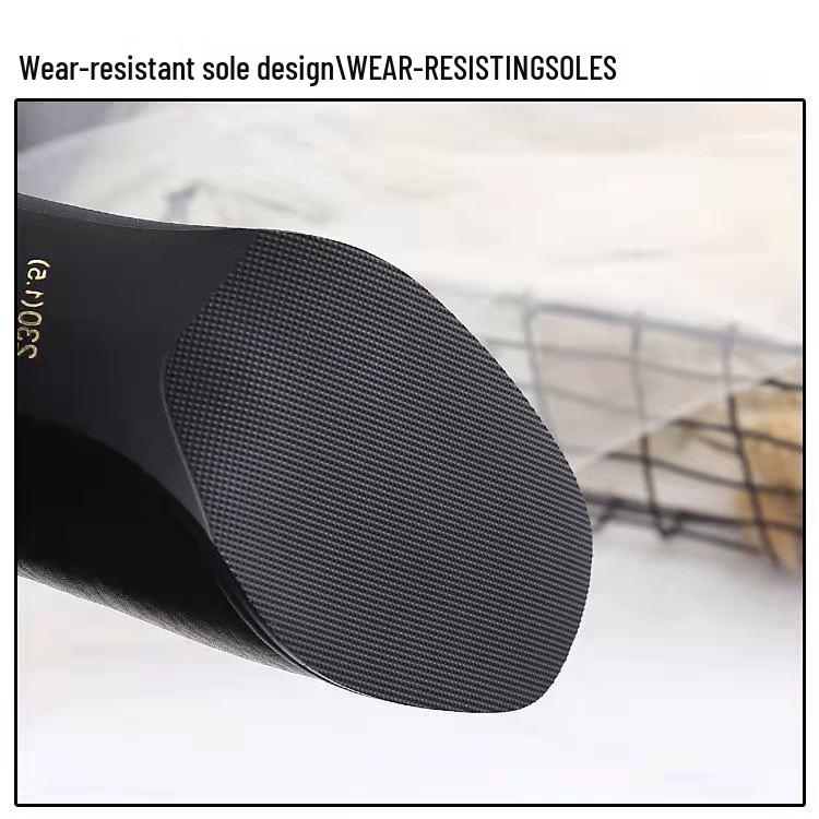 Women's High Heel Ankle Boots: British Style, Chunky Heel, Square Toe, Slim Fit – Perfect for Autumn and Winter.