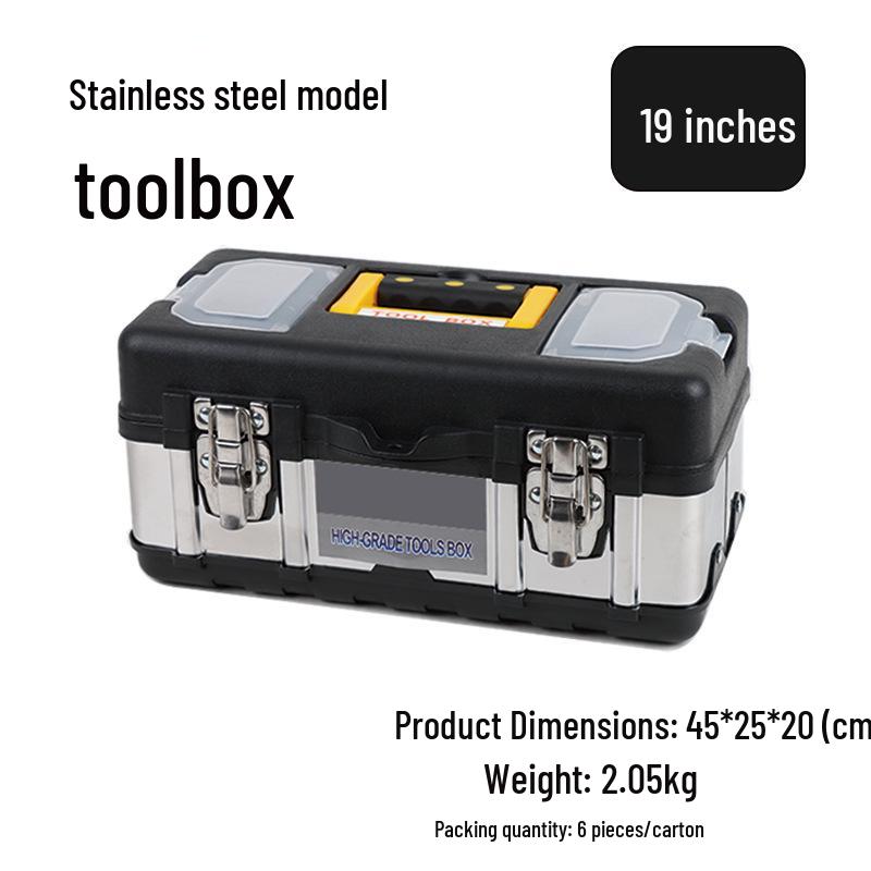 Stainless Steel Multi-Functional Tool Box for Household & Electrician Use