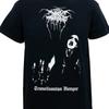 Maglietta Uomo/Unisex AG002 in Cotone Nero Taglia Completa Banda Darkthrone Transilvanian Hunger
