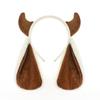 Furry Sheep Ears Headband Kawaii Animal Cosplay Headwear Lolita Plush Hair Hoop  Stage Performances