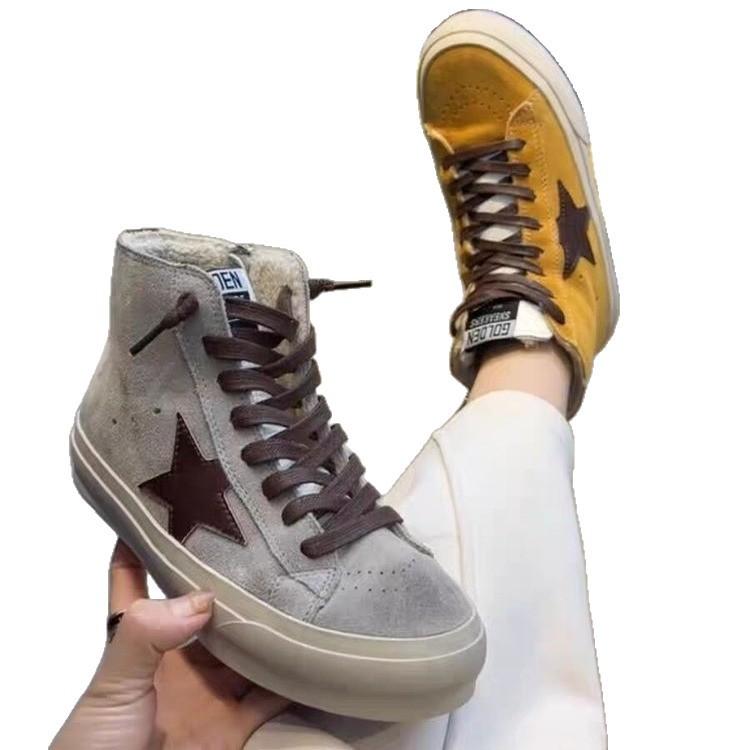 Starboard-Schuhe beliebte vielseitige Plateauschuhe Designgefühl moralischer Trainingsschuhe Damen Winterschuhe Forrest Gump Schuhe Baumwollschuhe