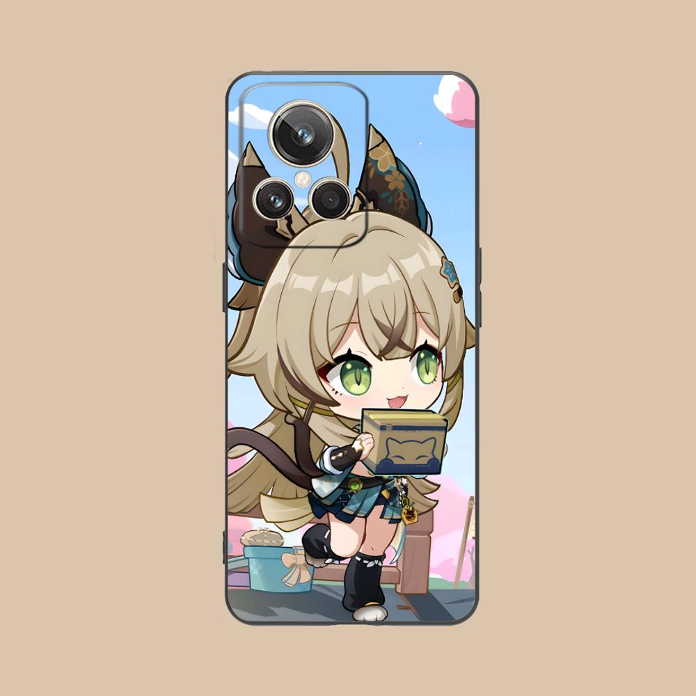 Game GI Kirara Mobile Phone Case for Realme GT 8 Neo Pro C75 73 71 C67 65 C55 53 C35 31 C20 15 Colorful Printing Cover Pretty