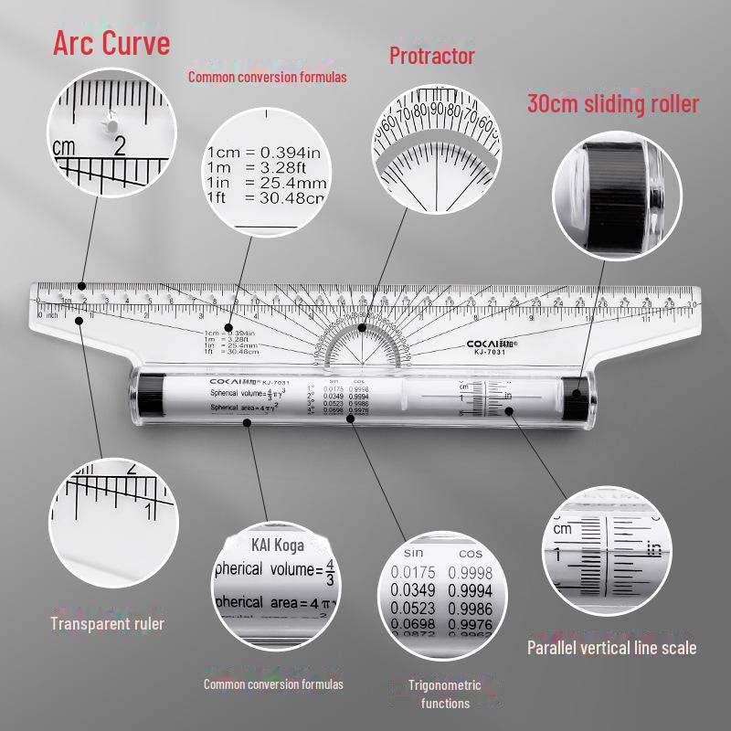 Professional 30cm Parallel T-Ruler for Design, Drawing, and Painting.