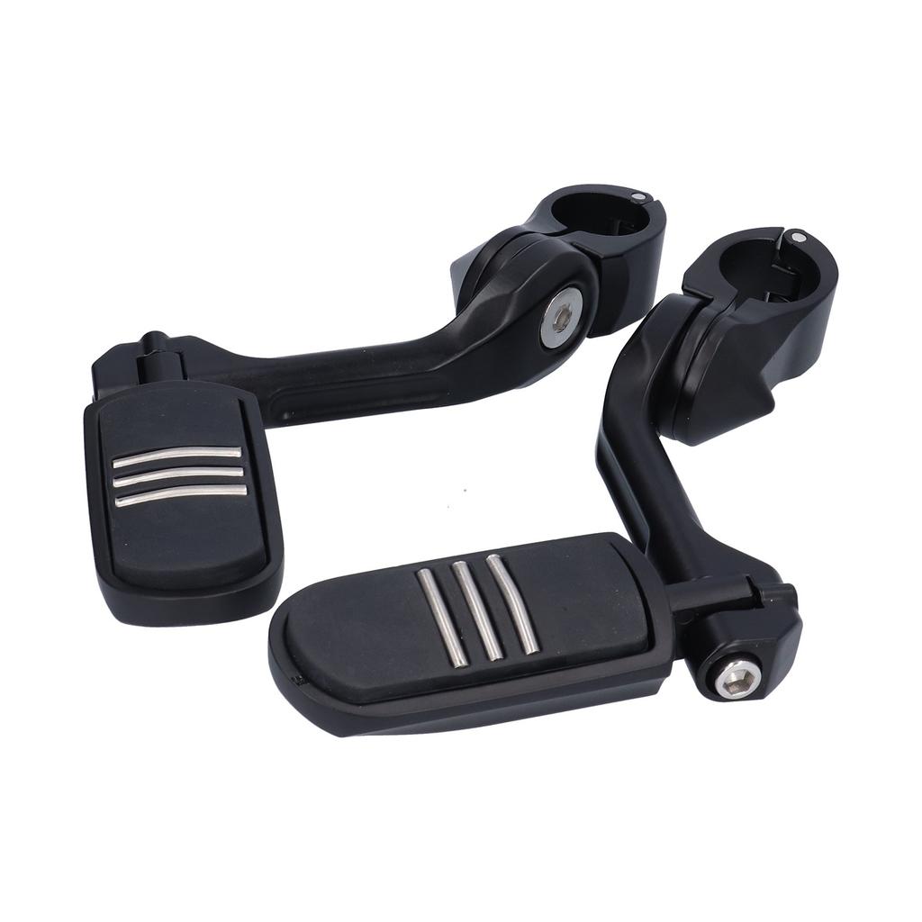 Motorcycle Footpegs Foot Rest 360 Degrees Adjustable Clamp Replacement for Yamaha