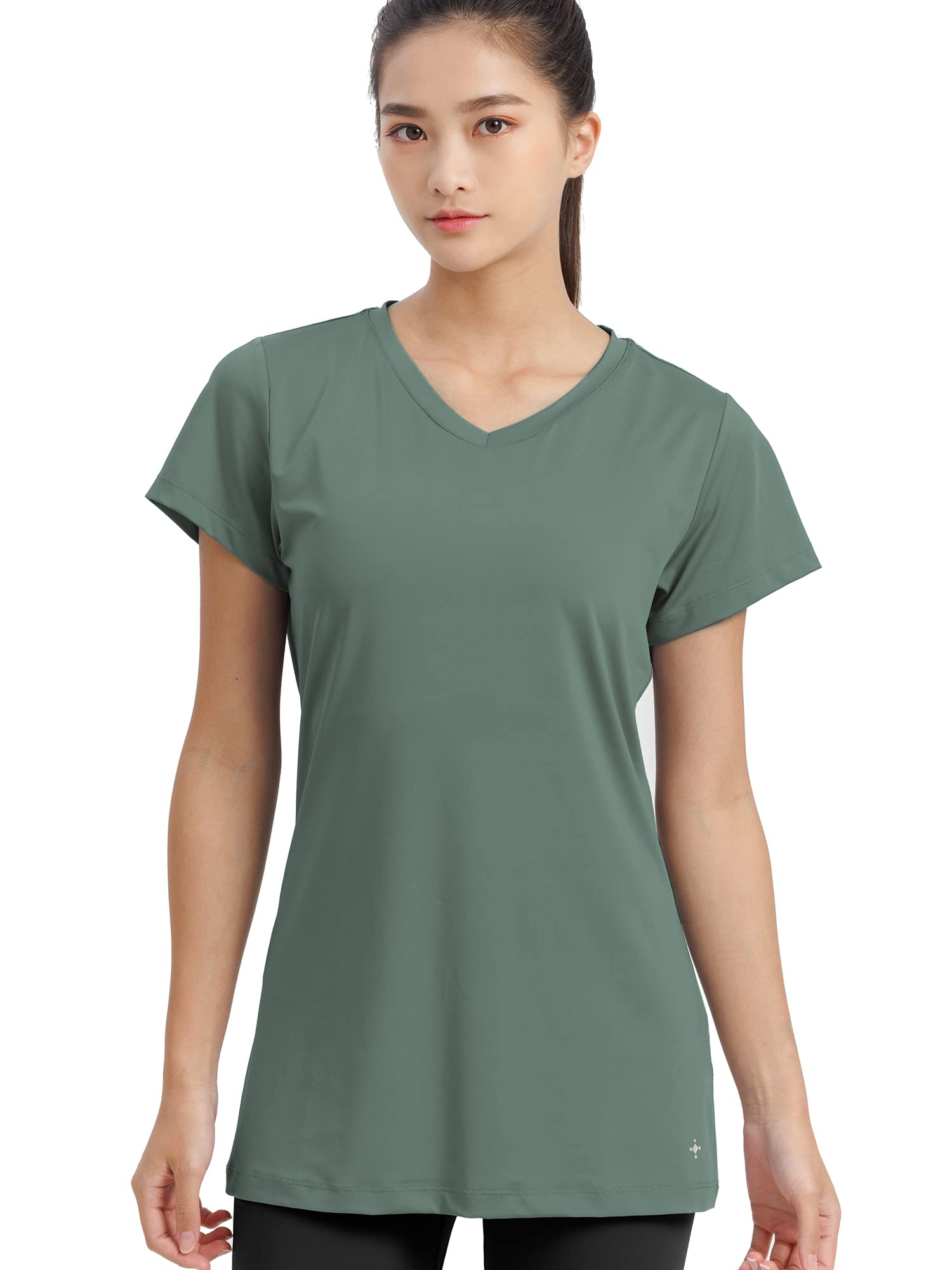 

Lupa Workout Short for and Hot Forest Size XL Women s T-Shirt, Sleeve, Quick-Drying, Training, Sports, Yoga, Green,