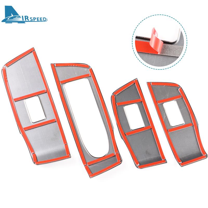 Stainless Steel 4pcs Window Lifter Switch Trim Cover For Mazda CX60 CX-60 -2025 CX70 CX-70 CX80 CX-80 CX90 CX-90 2024 2025