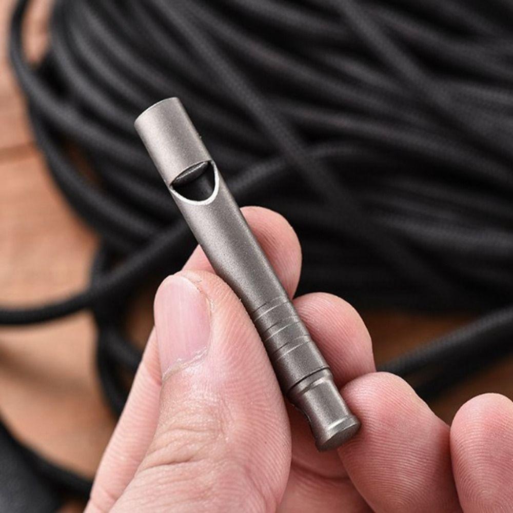 New Portable Loud Lightweight Whistle Multistyles Mini Camping Hiking Whistle Waterproof Titanium Whistle Outdoor EDC Tool