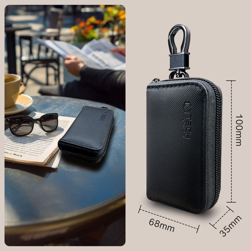 Husă tip plic Faraday Tech-Protect Klr300 Keyless Blocator Semnal Rfid Negru
