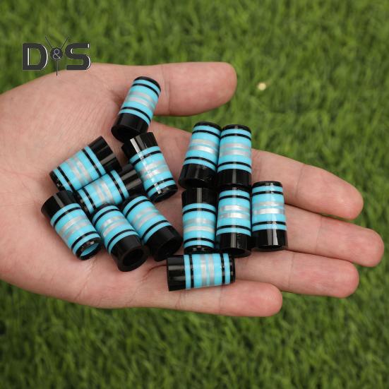 1/10Pz Ghiera Manico Ferri da Golf Strisce Colorate Ghiera Mazza da Golf per Manico a Cono 0.35"