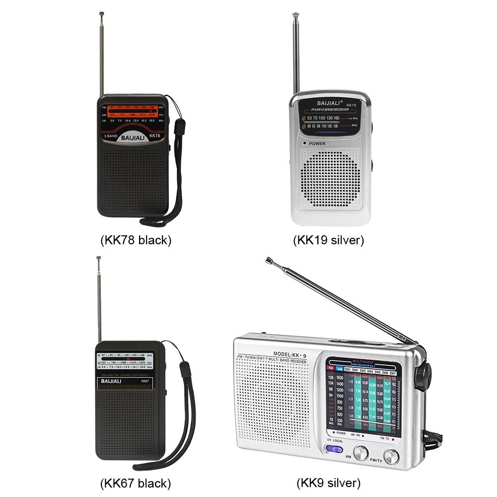 Portable Radio FM AM SW Pocket Pointer Radio Receiver LCD Display Radio on Batteries Walkman for Indoor Outdoor Emergency Use