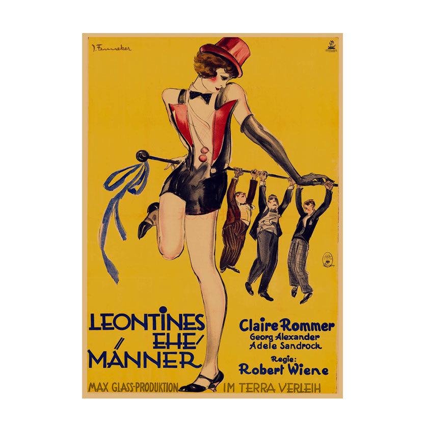 Retro Movie Illustration Poster for Bar, Cafe, or Dormitory Wall Decor