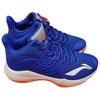 Li Ning Sonic 7 Shock Absorbing Non-Slip Durable Mid-Top Basketball Shoes Men Basketball Shoes Blue White ABPP029-13