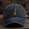 Cheetah Washed Cotton Baseball Cap Vintage Street Style Adjustable Sun Hat