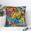 Pillow Cover Cartoon Cute Doodle Fashion Pillow Case For Sofa Couch Bed Living Room Pillowcases