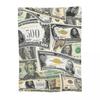 Giant Money Background 100 Dollar Bills Manga Blankets Warm Flannel Throw Blanket Bedding for Bed Living Room Picnic Home Couch