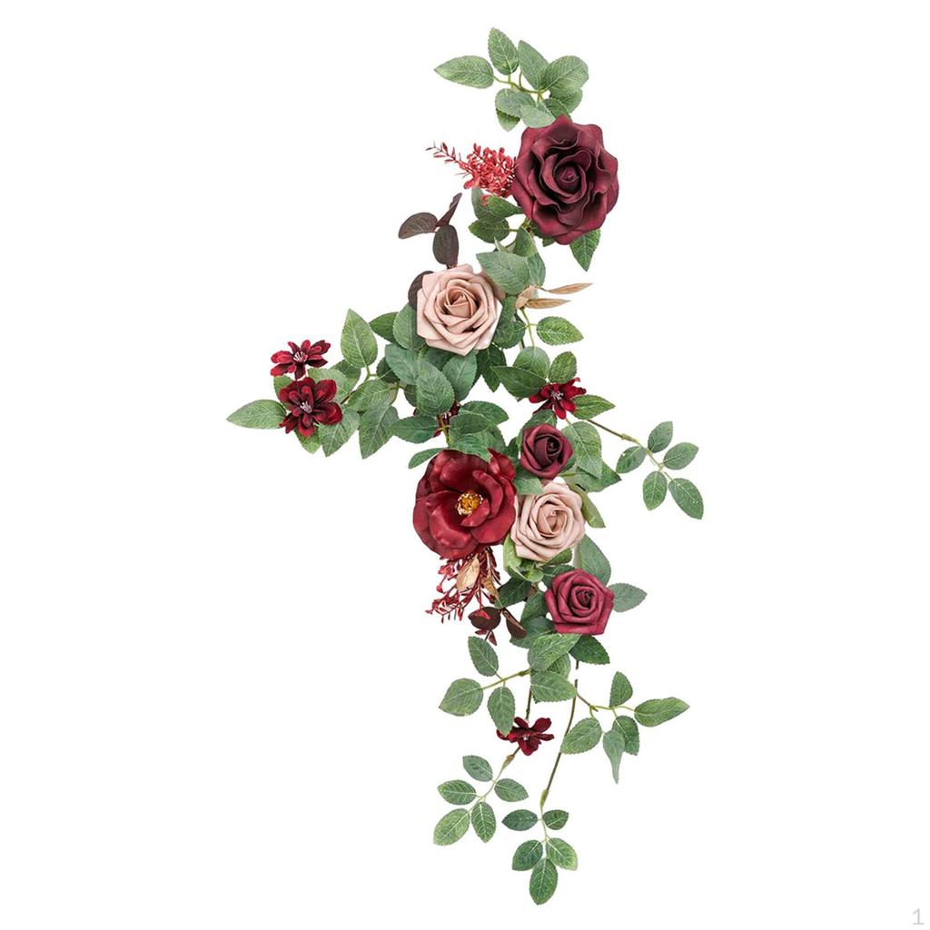 Silk Flower Swag for Elegant Wedding Display