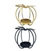 Halloween Hollow Out Pumpkin Tealight Candle Stand Metal Iron Candlestick for Elegant Dining Table Centerpieces Decors