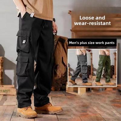2026 New Men's Sports Casual Pants Loose Multi-Pocket Straight Cargo Pants
