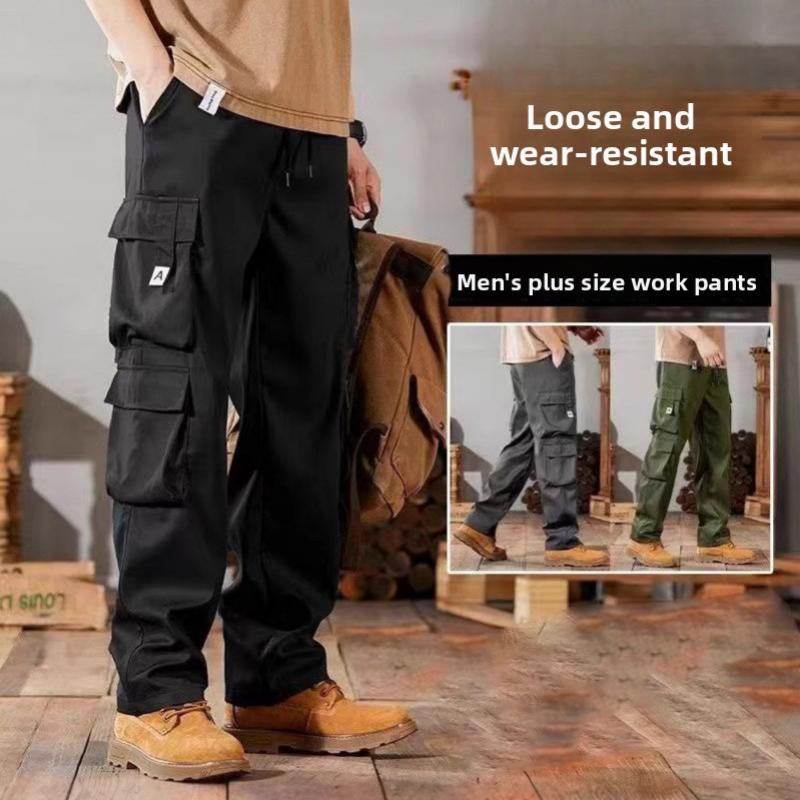 2026 New Men's Sports Casual Pants Loose Multi-Pocket Straight Cargo Pants