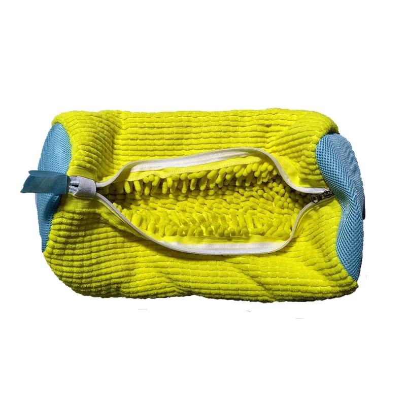 

Lazy Shoe Washing Bag Cylindrical Washing Machine Polyester Laundry Bag Shoe Anti-deformation Washing Bag 39X19CM жёлтый