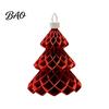 Lightweight 3D Christmas Tree Decor Printed Ornament, Honeycomb Origami Hanging Decoration Modern Xmas Window Decorations for Holiday Party