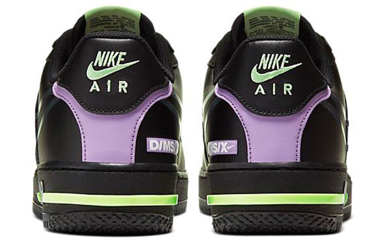 Nike Air Force 1 React Black Violet Star Barely Volt CD4366-001