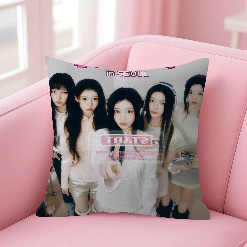Pillow Cover For Bedroom Room And Living Room Sofa Decorative Cushion Cover Korea I-I-Illit Album