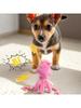 Pet Plush Toy Dog Chew Toy Puppy Molar Training Squeaky Toys Octopus Shape Interactive Cotton Rope Toy Dog Accessories