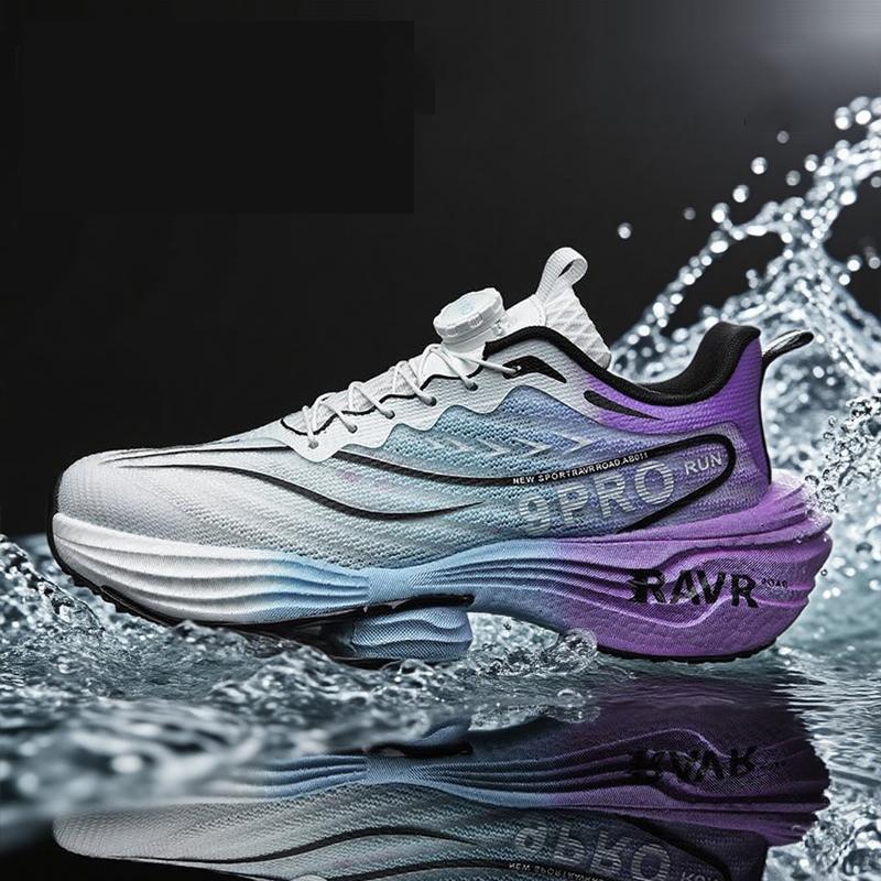 Men Racing Running Shoes Light Foam Carbon Plate Cushioning Stable Shoes Fashion Printed Sneakers Anti Slip Comfoy Tennis Shoes