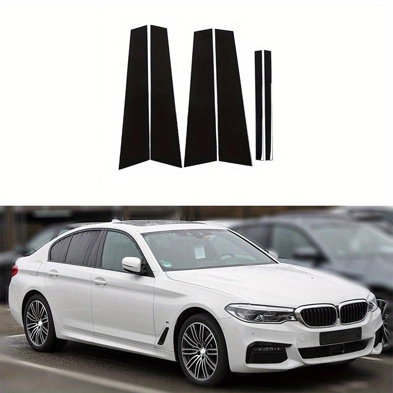 6pcs Fit For BMW 5 Series G30 G31 2017 2018 2019 2020 2021 2022 2023 6Pcs Gloss Black Pillar Posts Door Side Window Decor Trim Cover