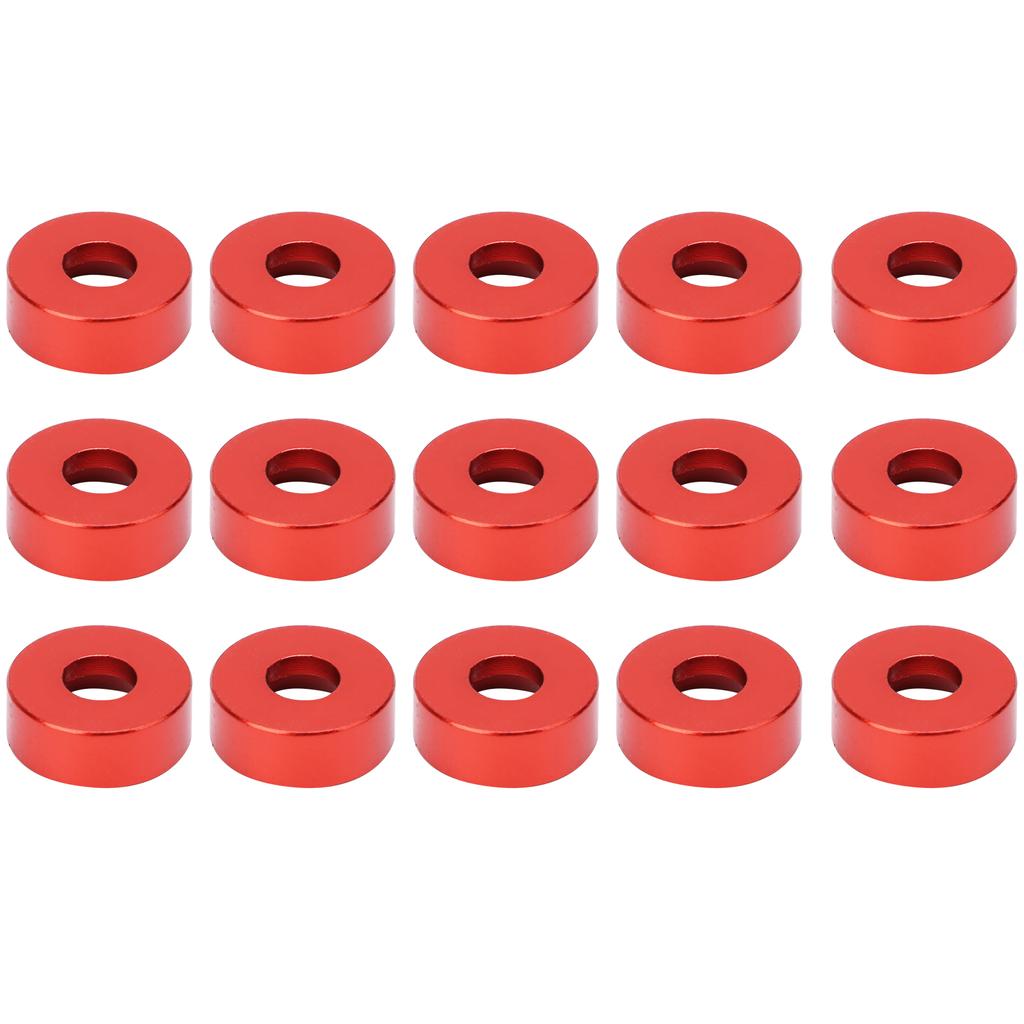15pcs M3 Countersunk Screw Washer Aluminium Alloy Concave Gasket Fit for RC ModelRed