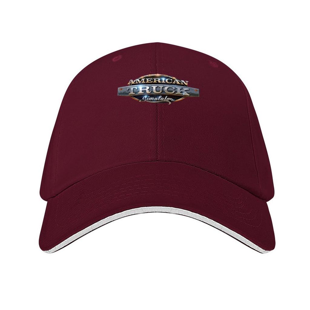 American Truck Simulator Logo Classic TShirt Baseball Cap sun hat Fashion Beach party Hat Gentleman Hat Hats Woman Mens