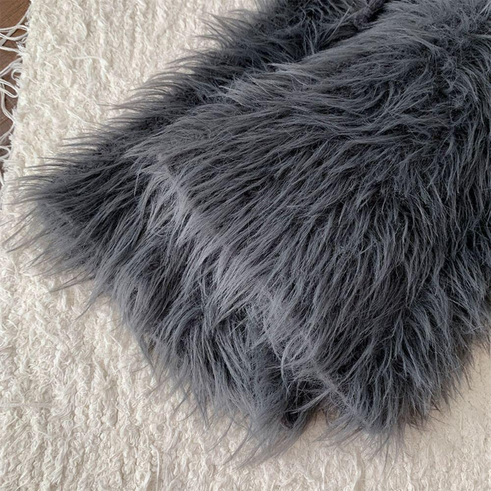 Fashion Knitted Winter Leg Warmers Foot Cover Y2K Furry Leg Warmers Lolita JK Harajuku Leg Coverings Streetwear