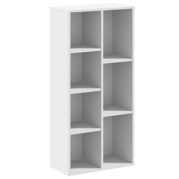 VidaXL Bookcase White 50x25x105 Cm Engineered Wood, Shelf, Bookshelf, Book Support, Storage Cabinet, 852789