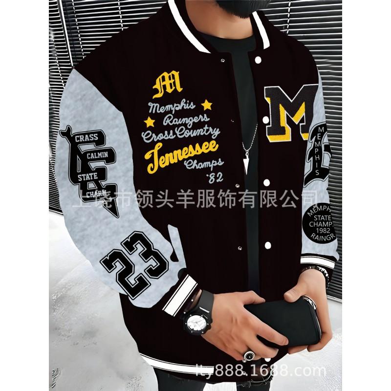 Mens Casual Hoodless Jacket Loose Fit Streetwear Style Outerwear Teens Adults