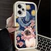 Cute Floral Headscarf Kitten Soft Phone Case for Xiaomi Poco X7 X6 X5 Pro X4 Gt X3 F7 Ultra M8 M7 Redmi 15C 15 14C 13 13C 12 12C