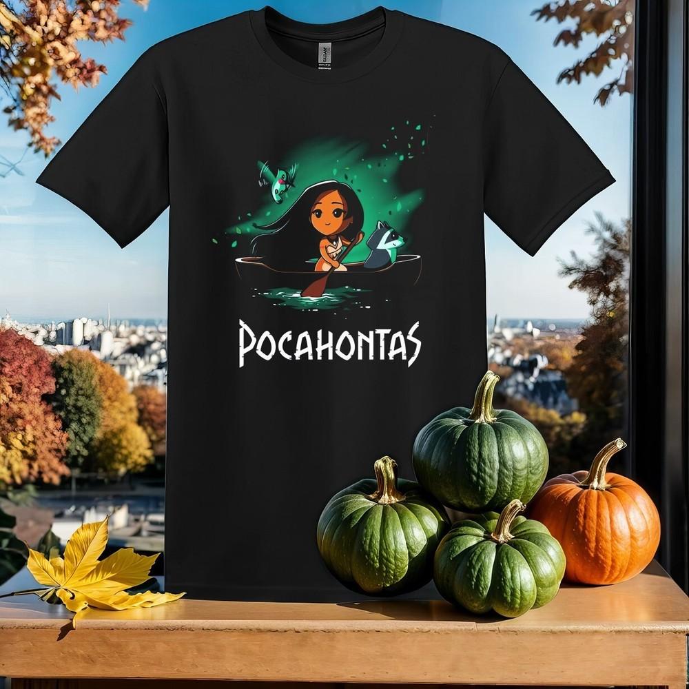 

Cute Pocahontas Chibi Art T-shirt T shirt Men Women Unisex Tshirt SY66 L
