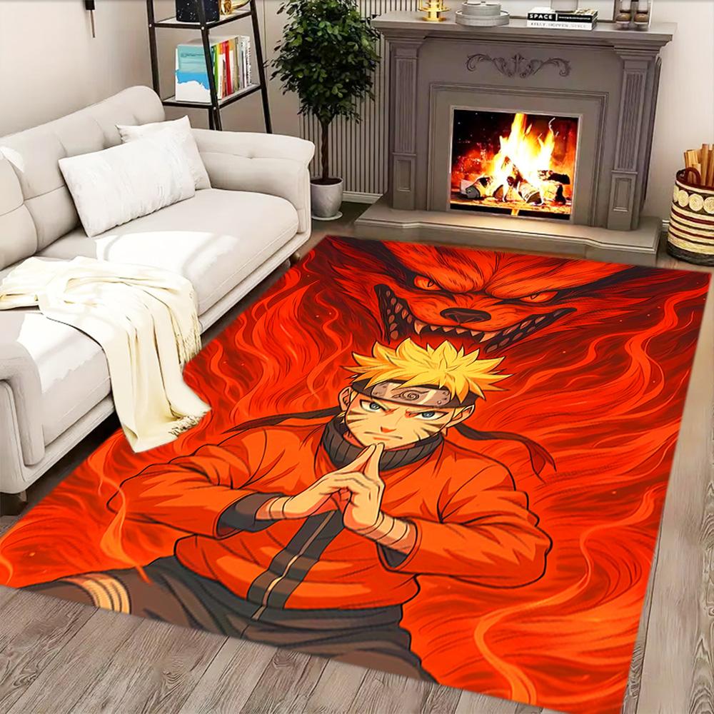 Naruto's Fire Mode for Living Room, Bedroom Rug, Study Room, Hallway Decoration, Perfect for Home Decoration or Holiday Gifts