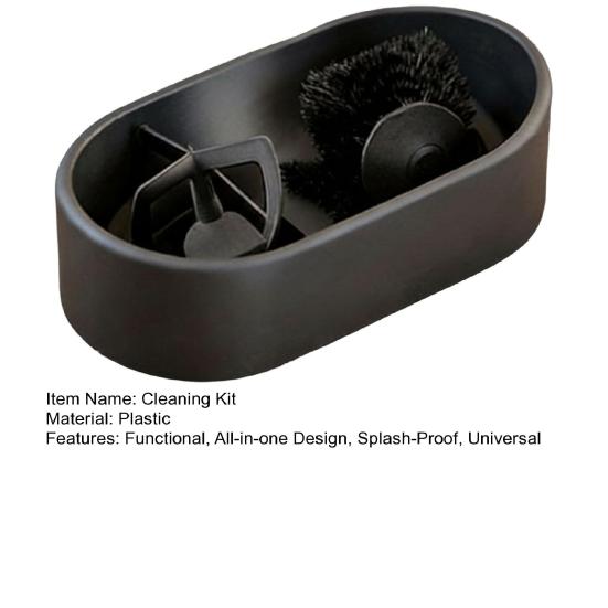 Sada na čištění kávového portafiltru Kávové portafiltry Tuhé čisticí nástroje se záchytnou miskou na kávovou sedlinu Čisticí kartáč Sada pro údržbu pro 51/53/58mm