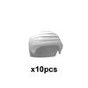 MOC City Small Particles Building Blocks Boys Girls Figures Accessories Curly Hair Beard Set Mini Bricks Toys Gifts For Kids G01