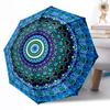 Peaceful Paisley Flowers Outdoor Automatic Umbrella Compact 8-Rib Lightweight Durable Everyday Carry Umbrella Outdoor Accessory Stylish Gift Women
