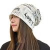Fashion Thin Bonnet Letter Print Beanie Loose Wasteland Style Vintage Beanie Streetwear Design Casual Pullover Hat Unisex