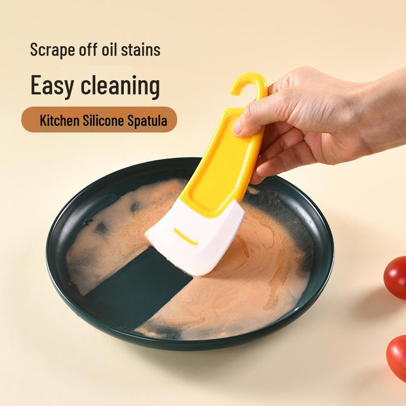 Silicone Non-Stick Dishwashing Scraper - Soft Pot Cleaning Tool