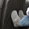 Car Seat Protector Auto Seat Back Covers Kick Mat Protect from Dirt Mud Water Resistant Kick Protector with Pockets